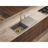 Мойка OMOIKIRI YASUGATA 100-PL Tetogranit/платина 4993851